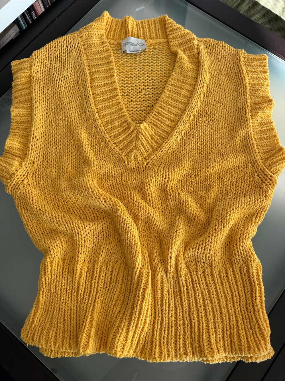 Massimo Dutti Limited Edition Knit V-Neck Vest